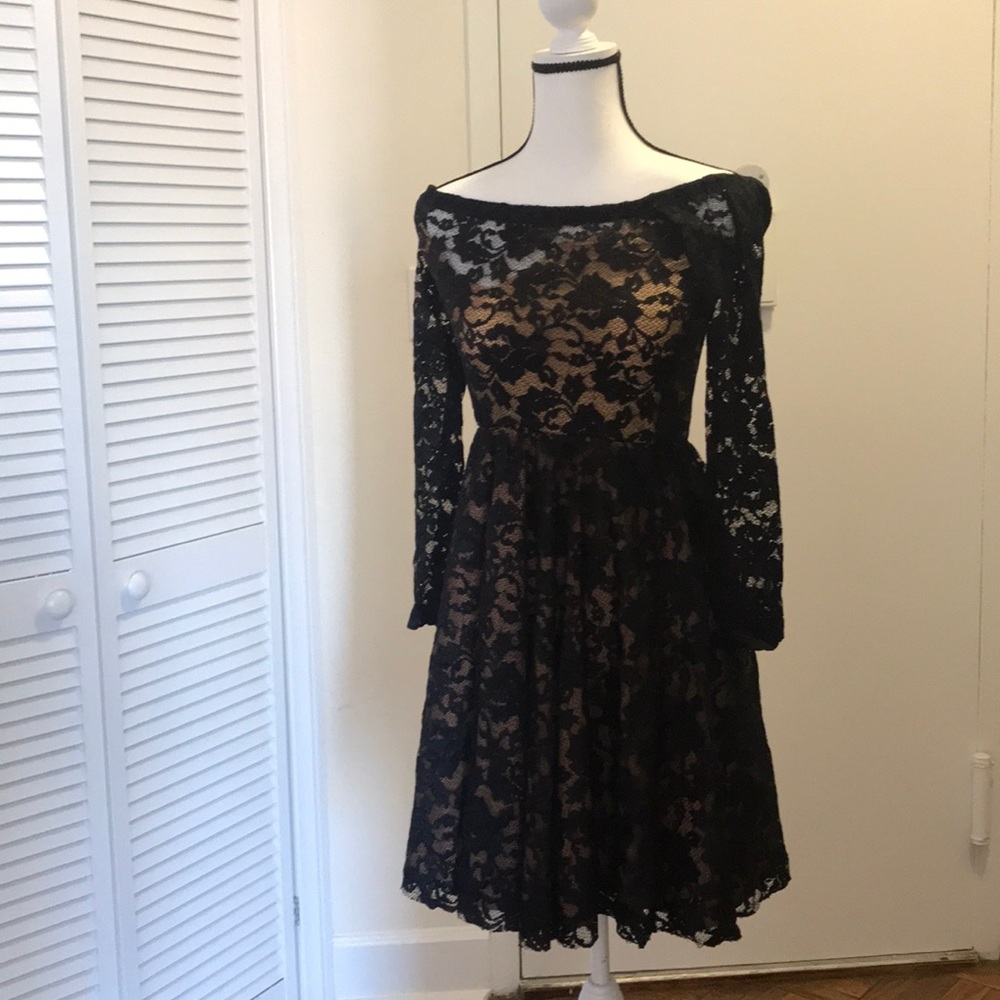 For the Love of Grace small black lace dress